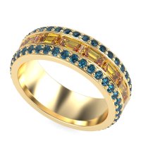 8mm Men's Emerald Cut Band