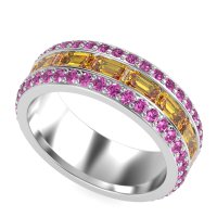 8mm Men's Emerald Cut Band