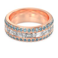 8mm Men's Emerald Cut Band