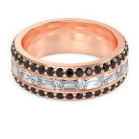 8mm Men's Emerald Cut Band