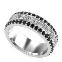 8mm Men's Emerald Cut Band