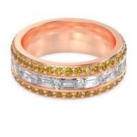 8mm Men's Emerald Cut Band