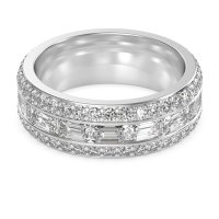 8mm Men's Emerald Cut Band