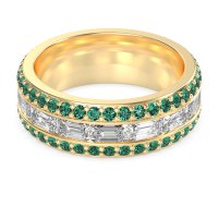 8mm Men's Emerald Cut Band