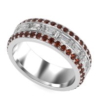 8mm Men's Emerald Cut Band