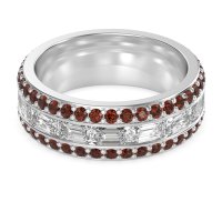 8mm Men's Emerald Cut Band
