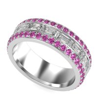 8mm Men's Emerald Cut Band