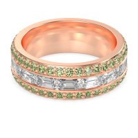 8mm Men's Emerald Cut Band