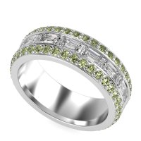 8mm Men's Emerald Cut Band
