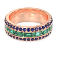 8mm Men's Emerald Cut Band