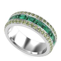 8mm Men's Emerald Cut Band
