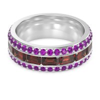 8mm Men's Emerald Cut Band