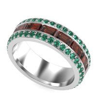 8mm Men's Emerald Cut Band