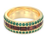 8mm Men's Emerald Cut Band