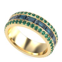 8mm Men's Emerald Cut Band