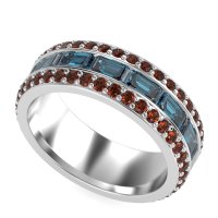 8mm Men's Emerald Cut Band