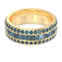8mm Men's Emerald Cut Band