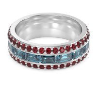 8mm Men's Emerald Cut Band