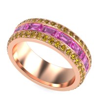 8mm Men's Emerald Cut Band