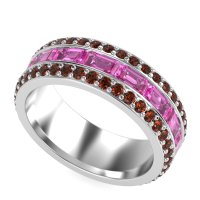 8mm Men's Emerald Cut Band