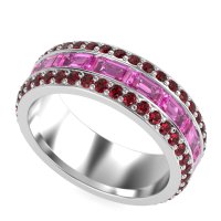 8mm Men's Emerald Cut Band