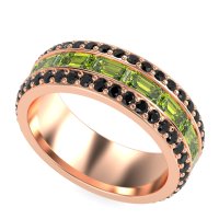 8mm Men's Emerald Cut Band