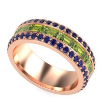 8mm Men's Emerald Cut Band