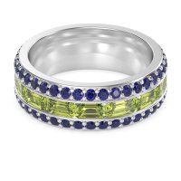 8mm Men's Emerald Cut Band