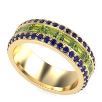 8mm Men's Emerald Cut Band