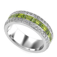 8mm Men's Emerald Cut Band