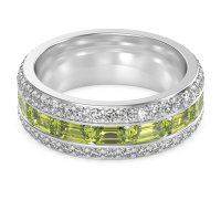 8mm Men's Emerald Cut Band