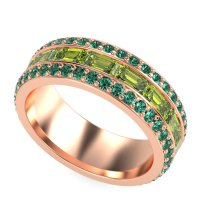 8mm Men's Emerald Cut Band