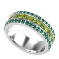 8mm Men's Emerald Cut Band