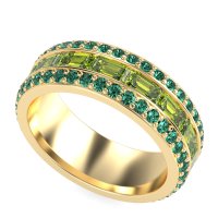 8mm Men's Emerald Cut Band