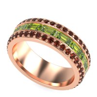 8mm Men's Emerald Cut Band