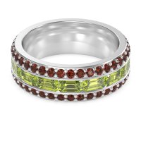 8mm Men's Emerald Cut Band