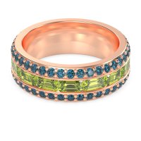 8mm Men's Emerald Cut Band
