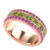 8mm Men's Emerald Cut Band