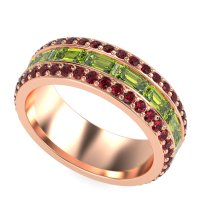 8mm Men's Emerald Cut Band