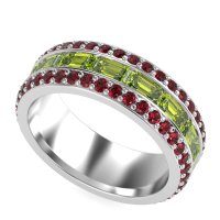 8mm Men's Emerald Cut Band