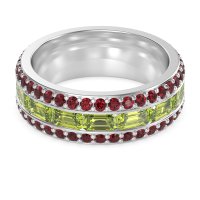 8mm Men's Emerald Cut Band