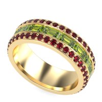 8mm Men's Emerald Cut Band