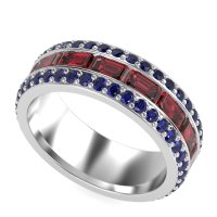 8mm Men's Emerald Cut Band