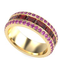 8mm Men's Emerald Cut Band