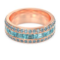 8mm Men's Emerald Cut Band
