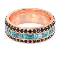 8mm Men's Emerald Cut Band