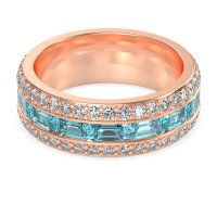 8mm Men's Emerald Cut Band