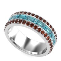 8mm Men's Emerald Cut Band