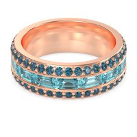 8mm Men's Emerald Cut Band