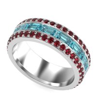 8mm Men's Emerald Cut Band